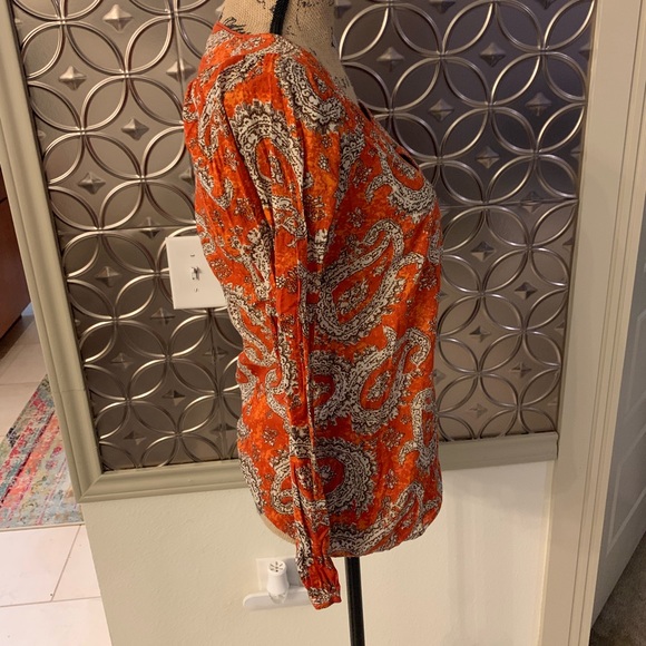 Banana Republic Orange Long Sleeve Top - Picture 6 of 7